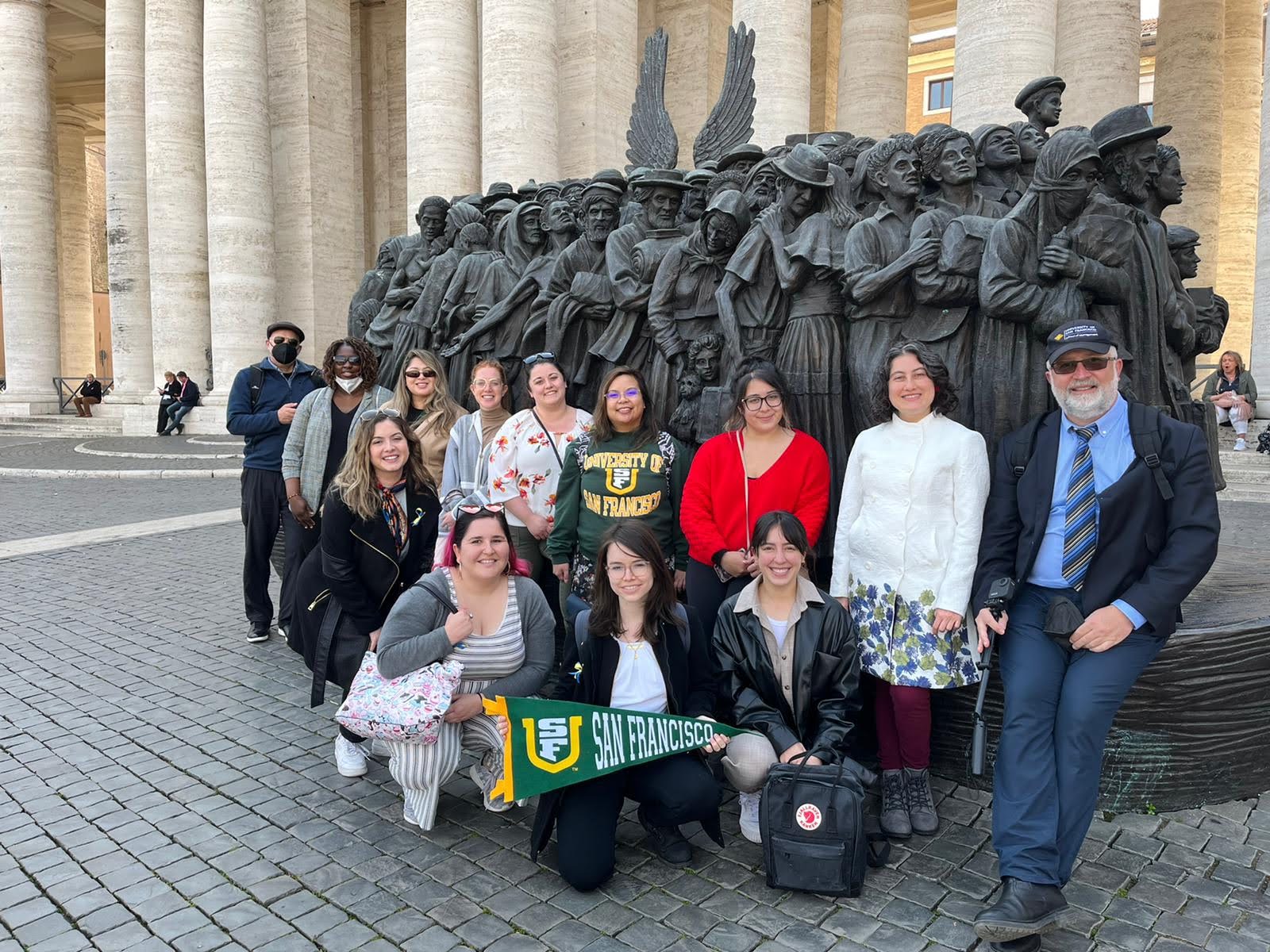 USF students during the Rome Immersion