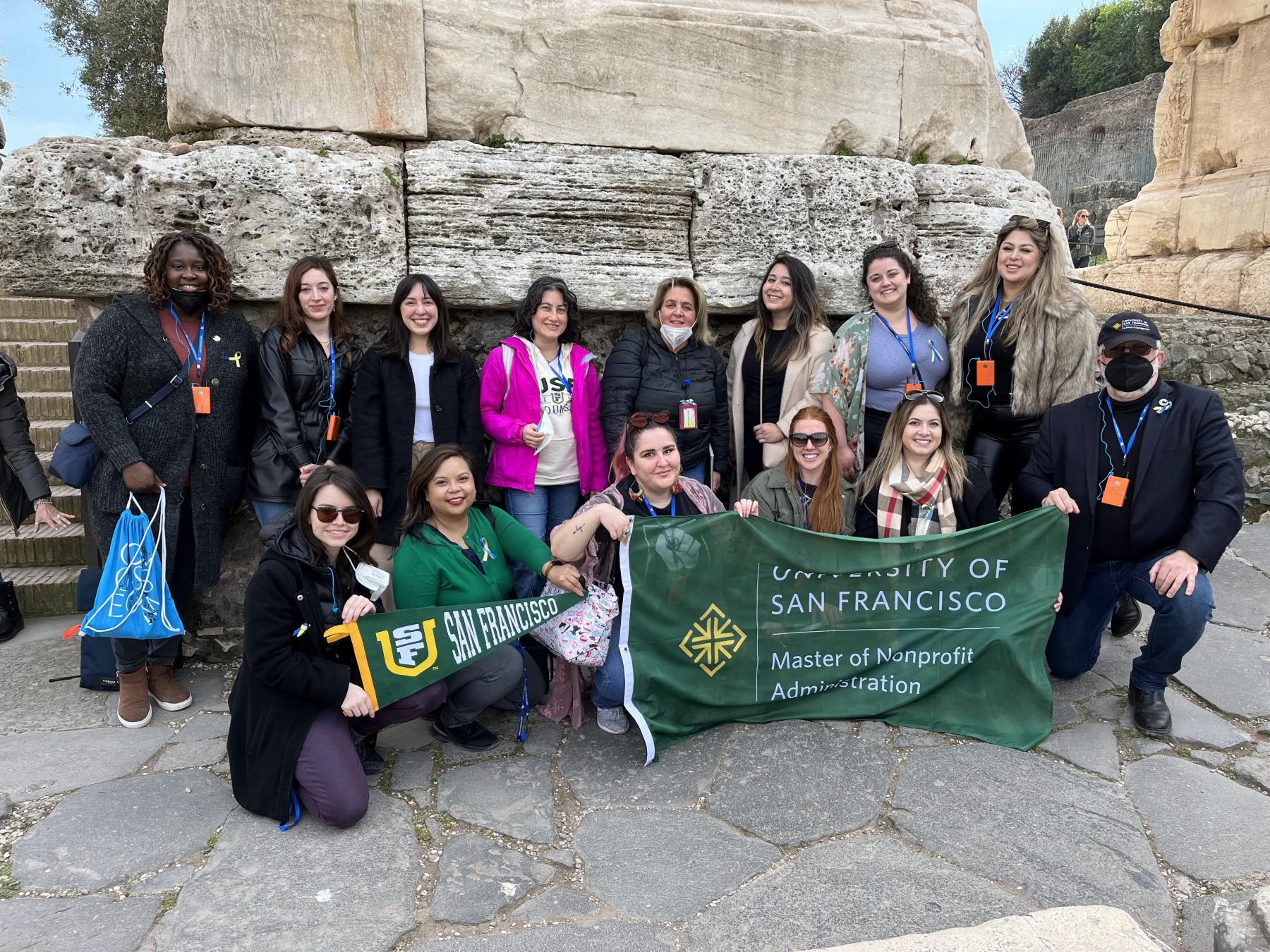 USF students during the Rome Immersion