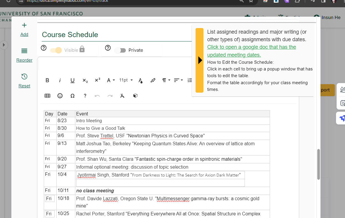 ETS - Simple Syllabus | myUSF