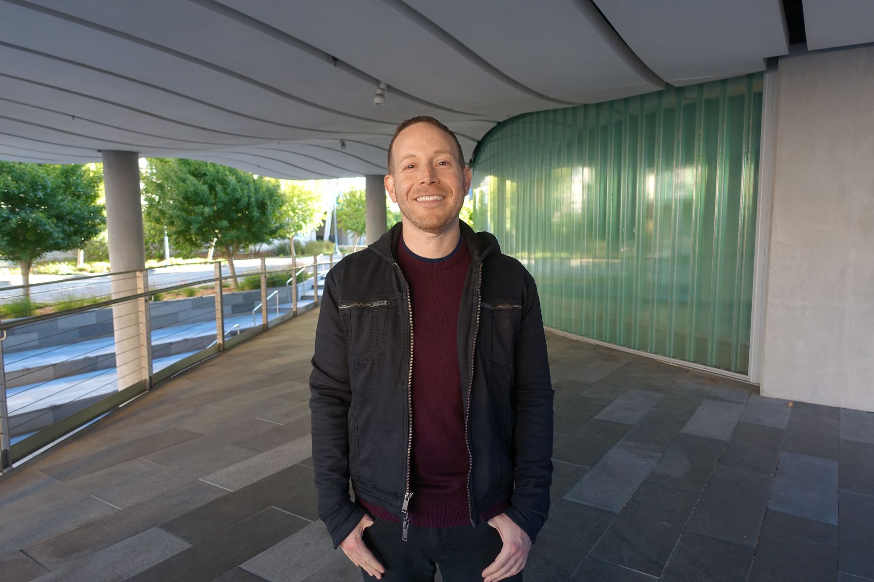 Male student posing for photo