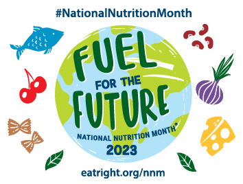 National Nutrition Month logo 2023 Fuel for the Future