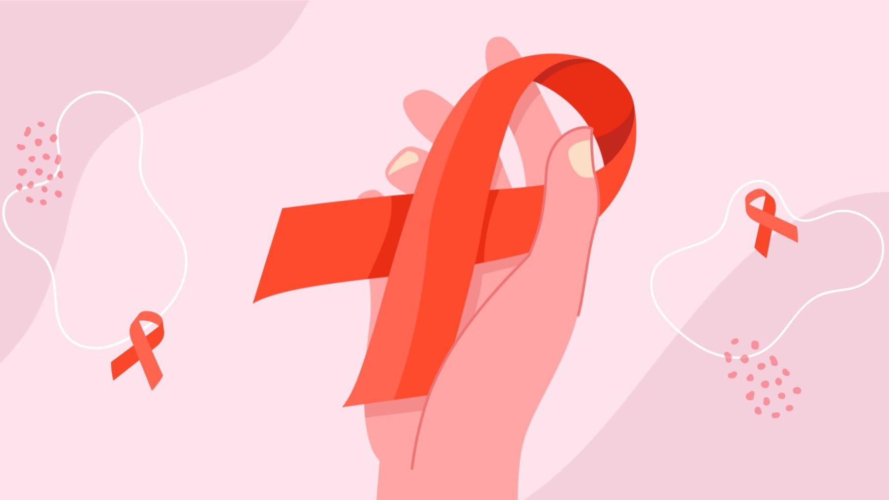 World AIDS Day pink graphic