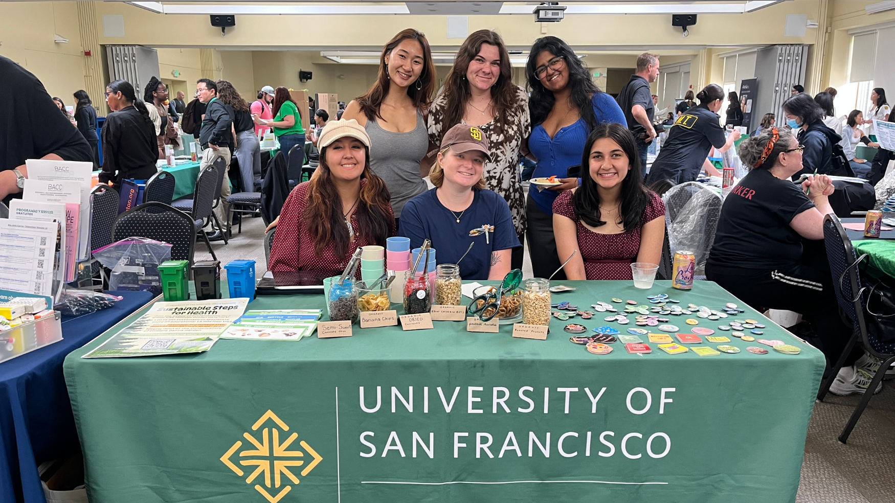 "Students tabling for the Office of Sustainability"
