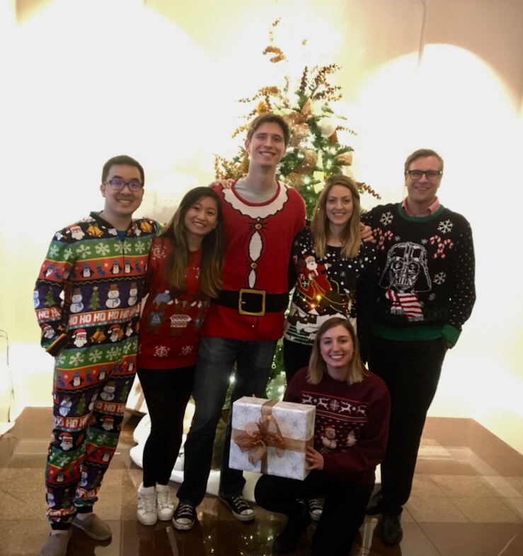 MSDS Students dressed up for Christmas