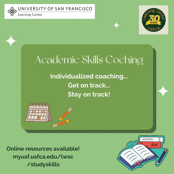 This is a poster of the academic skills coaching program