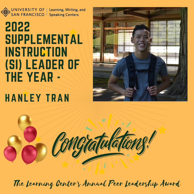 2022 Supplemental Instruction Leader of the Year