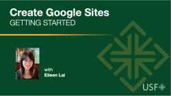 Create Google Sites Getting Started Instructor Eileen Lai