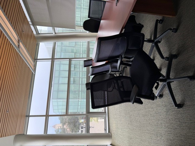 "Conference room with windowed walls"