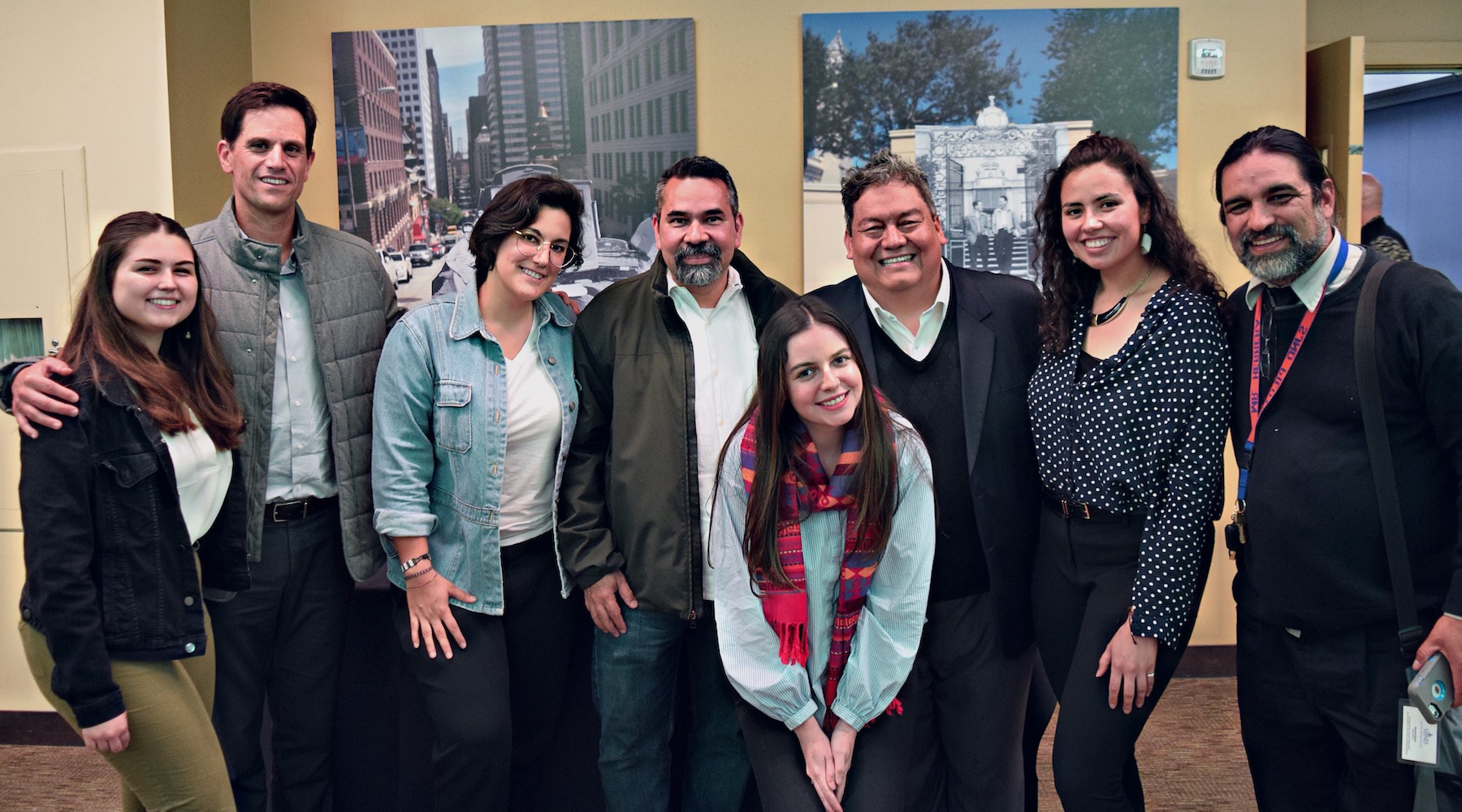 Dr. Muñoz with the Arrupe Observatory