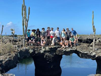 students in the galapagos islands