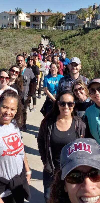 LMU takes a lunchtime walk