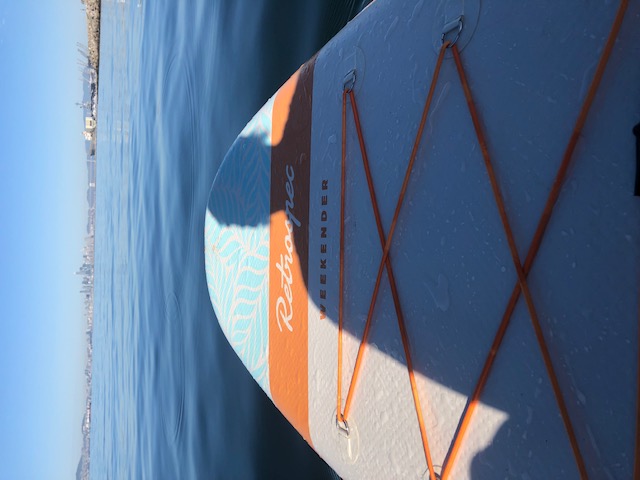 board on water