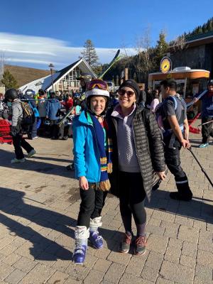 USF Lauren Graves skiing