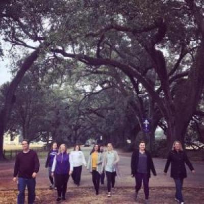 Spring Hill colleagues earn their minutes by walking their beautiful campus