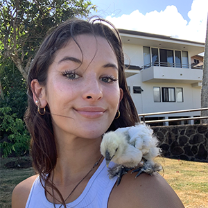 Malia and some chicks.