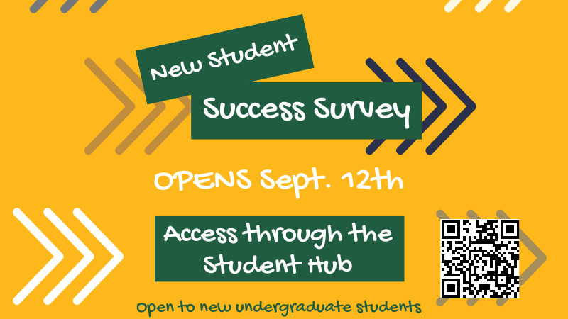 New Student Success Survey Opens September 12th