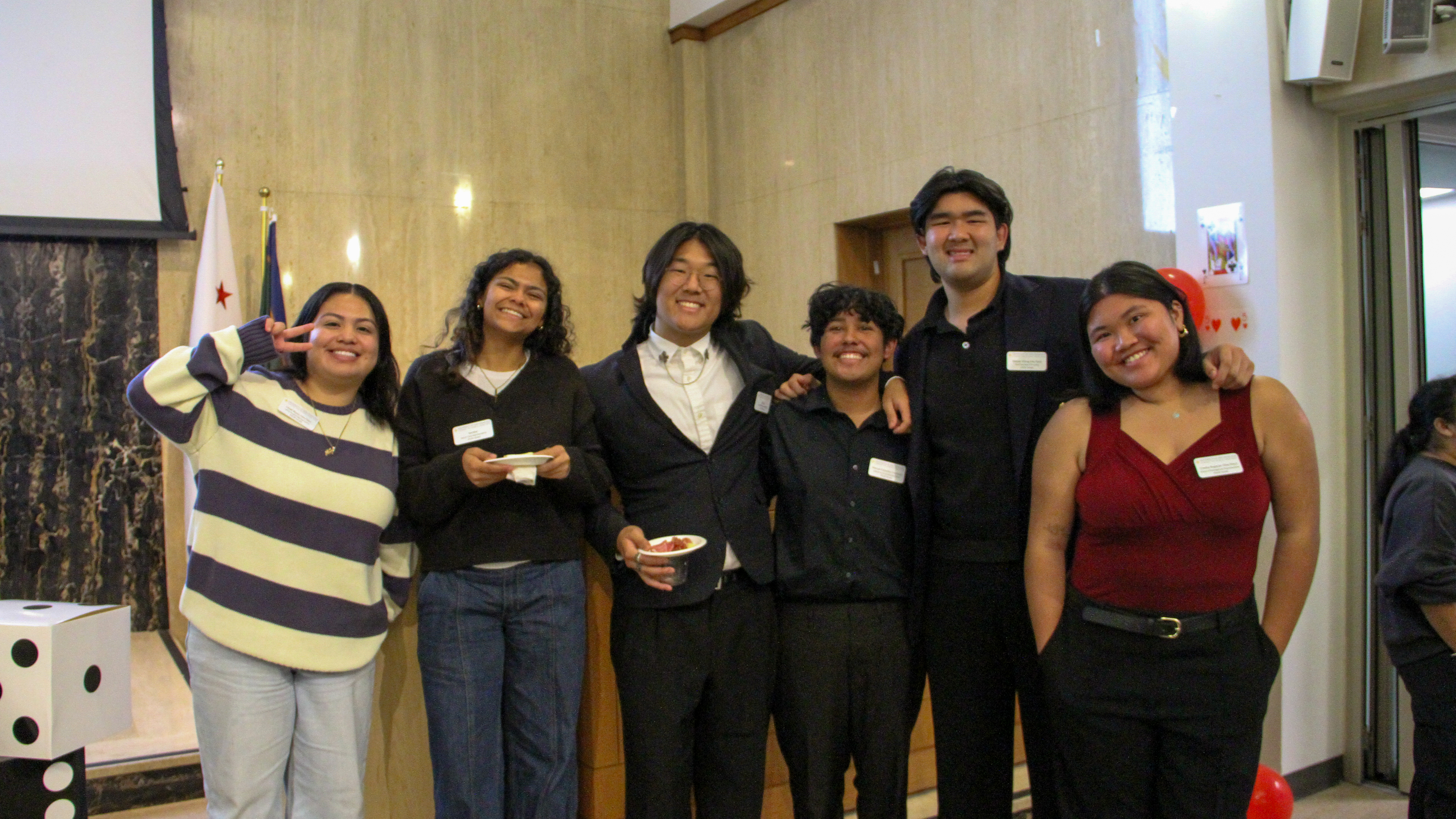 Students posed for a photo 