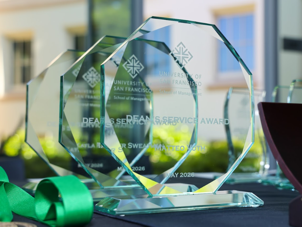 School of Management award table