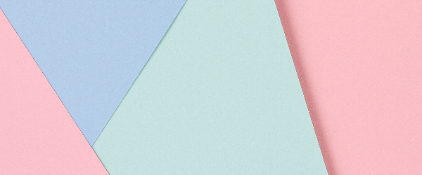 A light blue, pink, and celadon colored cutout background